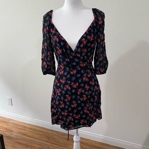 Floral Reformation wrap dress